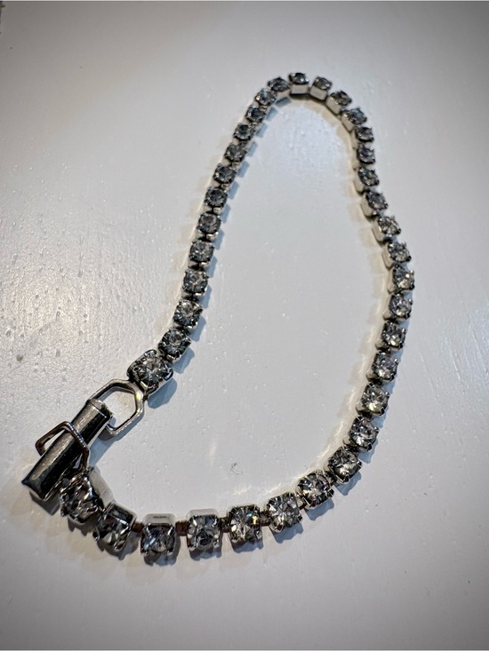 Jewelry - Silvertone Rhinestone Tennis Bracelet